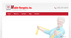 Desktop Screenshot of mobiletherapistsinc.com