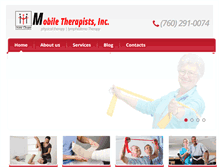 Tablet Screenshot of mobiletherapistsinc.com